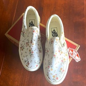 Brand New Women’s Slip On Vans-Vintage Floral